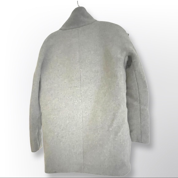 JCrew light grey cocoon coat - Picture 6 of 9